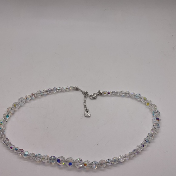 Swarovski Silver Iridescent Crystal Necklace - Picture 3 of 5